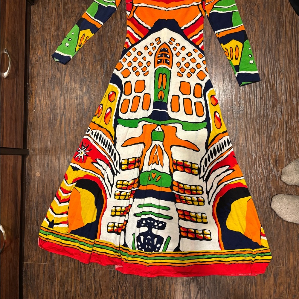 Colorful Patterned Maxi Dress